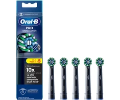 Dantų šepetėlis „Oral B Pro Cross Action“ dantų šepetėlio galvutės – juodos – 5 vnt.