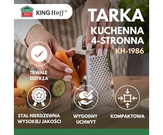 King Hoff Daržovių tarka, 4 pusių, nerūdijančio plieno, „Kinghoff“, kh-1986