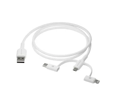 dbramante1928 – Įkrovimo laidas – 3in1 – USB A į USB-A, C ir Lightning-W
