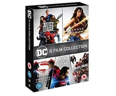 DC COMICS - 5 DVD kolekcijos rinkinys - Riboto leidimo - Teisingumo lyga - Nuostabioji moteris - Savižudžių būrys - Betmenas - Supermenas