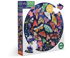Dėlionė eeBoo – apvali galvosūkis 500 vnt – kandys – (EPZFMOT