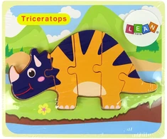 Lean Toys Medinė dėlionė Dinozauras LeanToys, 6 det.