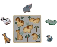 Dėlionė Magni – Montessori gyvūnų galvosūkis, FSC® 100% (5787)
