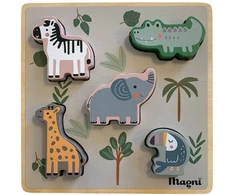 Dėlionė Magni – Montessori gyvūnų galvosūkis, FSC® 100% (5787)