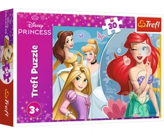 Dėlionė Puzzle - 30 - Piękny dzień księżniczek - Disney Princess - Trefl 18308