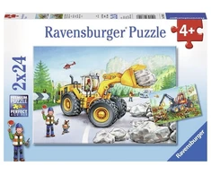 Dėlionė Ravensburger - Dirbantis ekskavatorius 2x24p - 07802