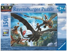 Dėlionė Ravensburger - Drakonai ir didvyriai 150p (12004141)