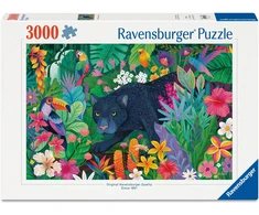 Dėlionė Ravensburger - Pantera gėlėtose džiunglėse 3000p (12001748)