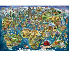 Dėlionė Ravensburger - Pasaulio žemėlapis 5000p (12001738)