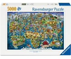 Dėlionė Ravensburger - Pasaulio žemėlapis 5000p (12001738)