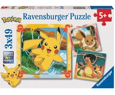 Dėlionė Ravensburger – Pokémon 3x49p – (12004062)