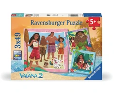 Dėlionė Ravensburger - Disney Vaiana 2 3x49p - (12004102)