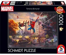 Dėlionė Schmidt Spieledisney Schmidt - Thomas Kinkade: Marvel - Žmogus-voras ir draugai - Galutinis aljansas (1000 detalių)