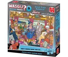 Dėlionė Wasgij - Retro paslaptis - #9 Didysis traukinio apiplėšimas! (1000 detalių) (1110100504)