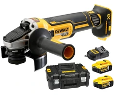 Dewalt Kampinis šlifuoklis xr li-ion 18v xr 125mm, 2 baterijos 5.0ah, dėklas