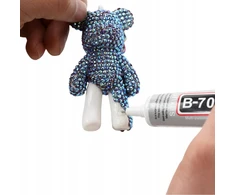 Diamond Deimantinė tapyba, deimantinis siuvinėjimas, „pasidaryk pats“ rinkinys, raktų pakabukas, meškiuko raktų pakabukas, 6,5 cm