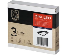 Orno DIKI LED spintelės šviestuvas, 2 W, 170 lm, 4000 K, juodas
