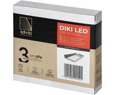 Orno DIKI LED šviestuvas po spintele, 2 W, 170 lm, 4000 K, sidabrinis