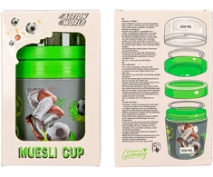 Dino World - Action World muslių puodelis - pilkas ir žalias - 500 ml