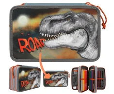Dino World Dinozaurų pasaulis - trigubas pieštukų dėklas ROAR (0411756)