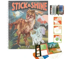 Dino World - Spalvinimo knygelė „Stick Shine“ (0412473)