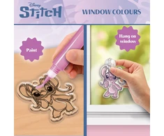 Disney „Stitch Angel“ – langų spalvos ir lipdukų menas (118816)