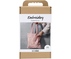 Diy Kit „Pasidaryk pats“ rinkinys – medžiaginis krepšys – švelnios rožės spalvos (977861)