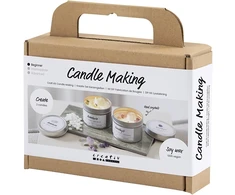 Creativ Dania Diy Kit „Pasidaryk pats“ rinkinys – žvakių liejimas – sojų žvakė su aventurinu ir ametistu (977753)