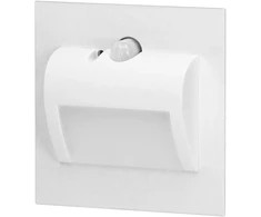 Orno DRACO LED NEW 1.5W, įleidžiamas laiptų šviestuvas, 12VDC, 30lm, 6000K, baltas, judesio ir prieblandos jutiklis