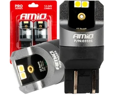 LED lemputės „Canbus Pro“ serijos W21/5W 4x3030 SMD baltos 12V 24V amio-03591
