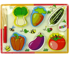Lean Toys Medinis daržovių pjaustymo rinkinys, 6 vnt