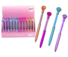 Lean Toys Deimantinis rašiklis su mėlynu užpildu 0,7 mm
