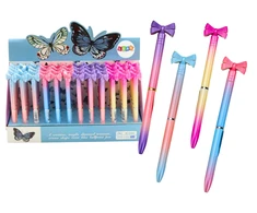 Lean Toys Spalvotas rašiklis su kaspinu, 0,7 mm