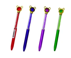 Lean Toys Prabangus rašiklis su deimantiniu papuošalu ir mėlynu užpildu, 0.7 mm