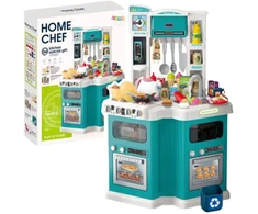 Lean Toys Vaikiška virtuvė su priedais Home Chef, 77x57x30 cm, 109 dalys