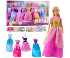 Lean Toys Lėlė Anlily su Drabužiais ir Pasakų Aksesuarais, 30 cm