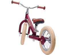 Dviratis-trybike - 2 plieniniai ratai - vintažinės raudonos spalvos (30TBS-2-Raudonas-VIN)