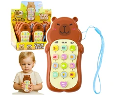 Lean Toys Vaikiškas edukacinis telefonas su šviesos ir garso efektais