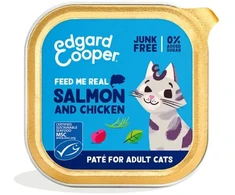 Edgard Cooper - suaugusių kačių veterinarinis ėdalas su lašiša ir vištiena - 85 g