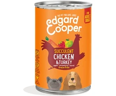 Edgard Cooper - vištienos ir kalakutienos suaugusių šunų šlapias maistas - 400g