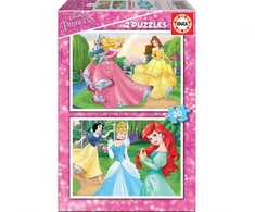 Educa dėlionė 2x20 vnt. - Disney princesės