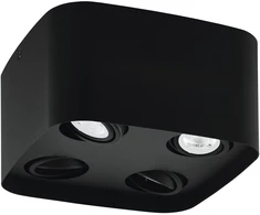 „Eglo“ – „Caminales-Z“ išmanusis lubinis šviestuvas – juodas – 24 x 24 cm – RGB + reguliuojama balta spalva – „Zigbee“ ir „Bluetooth“