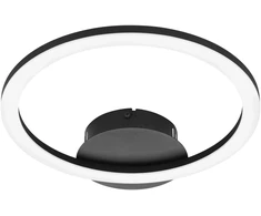 „Eglo“ – „Paranday-Z“ išmanusis lubinis šviestuvas – juodas apvalus – reguliuojama balta spalva – „Zigbee“/„Bluetooth“ – 34 x 30 cm