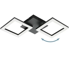 EGLO - „Paranday-Z“ lubinis šviestuvas su kvadratais, 47 x 22,5 cm - išmanusis „Zigbee“ ir „Bluetooth“ apšvietimas