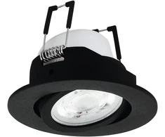 „Eglo“ – „Saliceto-Z“ išmanusis įleidžiamas šviestuvas Ø 8,8 cm – juodas, RGB + reguliuojamo baltumo, „Zigbee“ ir „Bluetooth“