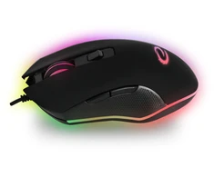 EGM302 Esperanza su laidu žaidimų pelė RGB LED 6D optinė USB-C Nemesis
