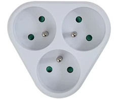 Esperanza ELK303W Electrical Splitter 3 sockets Baltas