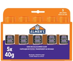Elmer's - išnykstantys violetiniai klijų pieštukai, 40 gramų (5 vnt. pakuotė) (2143884)