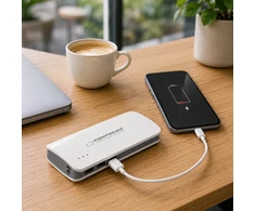 EMP106WE išorinė baterija 8000mAh Radium balta-pilka Esperanza