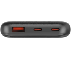 „Energizer“ – 10K 22,5 W greito įkrovimo kompaktiška ir kelionėms paruošta išorinė baterija – 10000 mAh – juoda